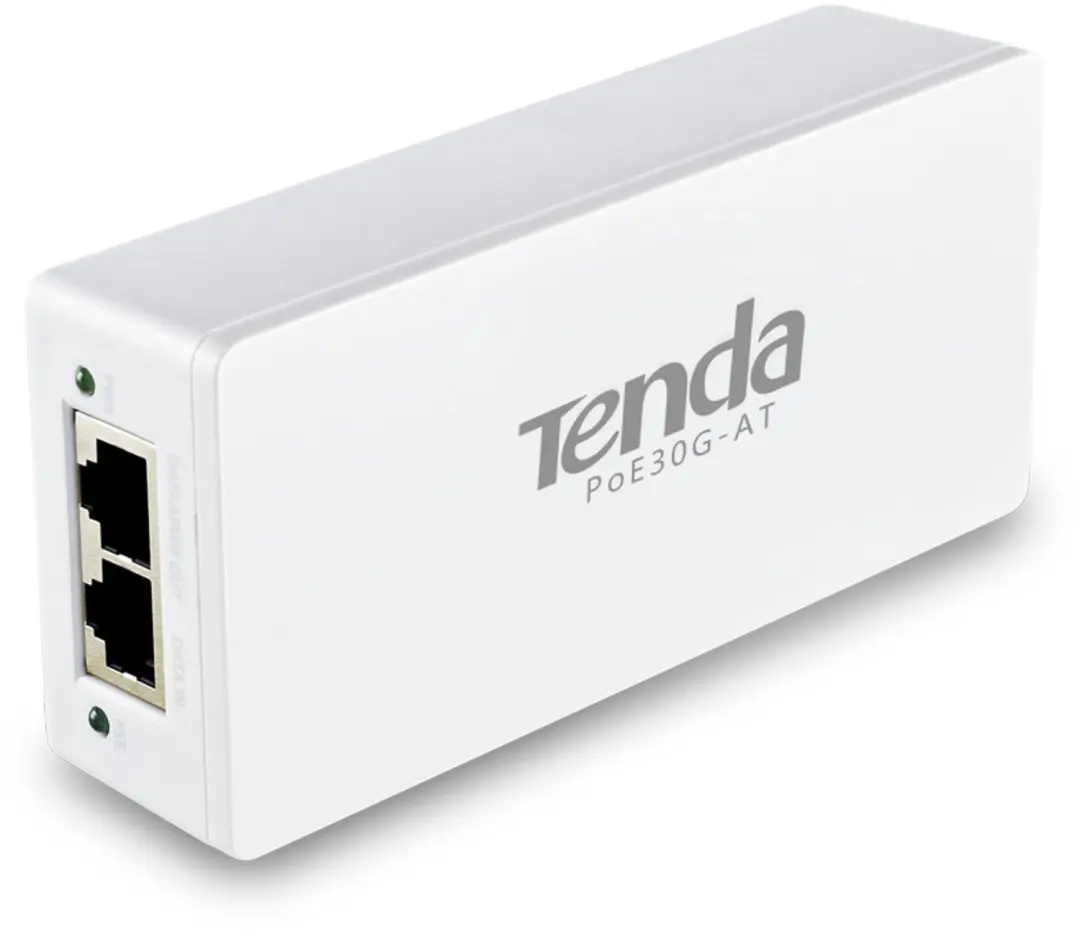 Tenda PoE30G-AT PoE-injector 10 / 100 / 1000 MBit/s IEEE 802.3at (25.5 W) - afbeelding 2 van 4