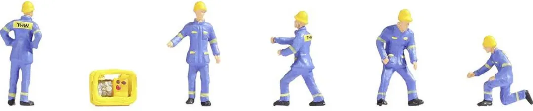 Noch THW Modelbouwfiguur H0 - Blauw/Geel