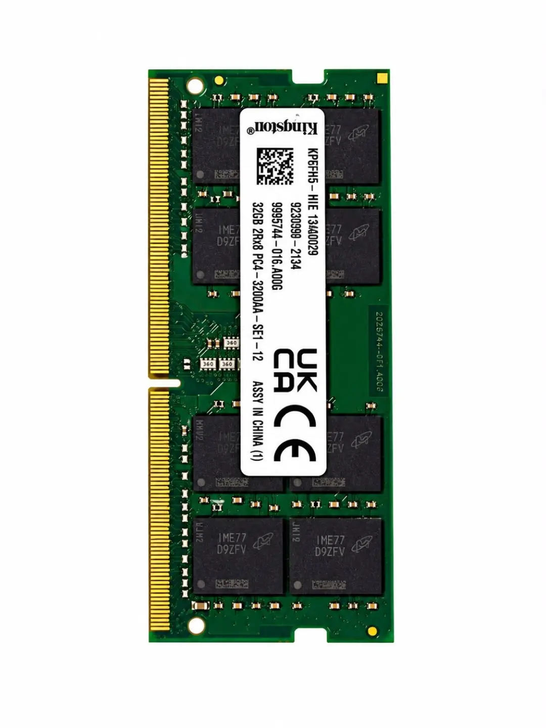 Kingston 32GB DDR5 SODIMM (1x32GB) 3200MHz KP6FH5