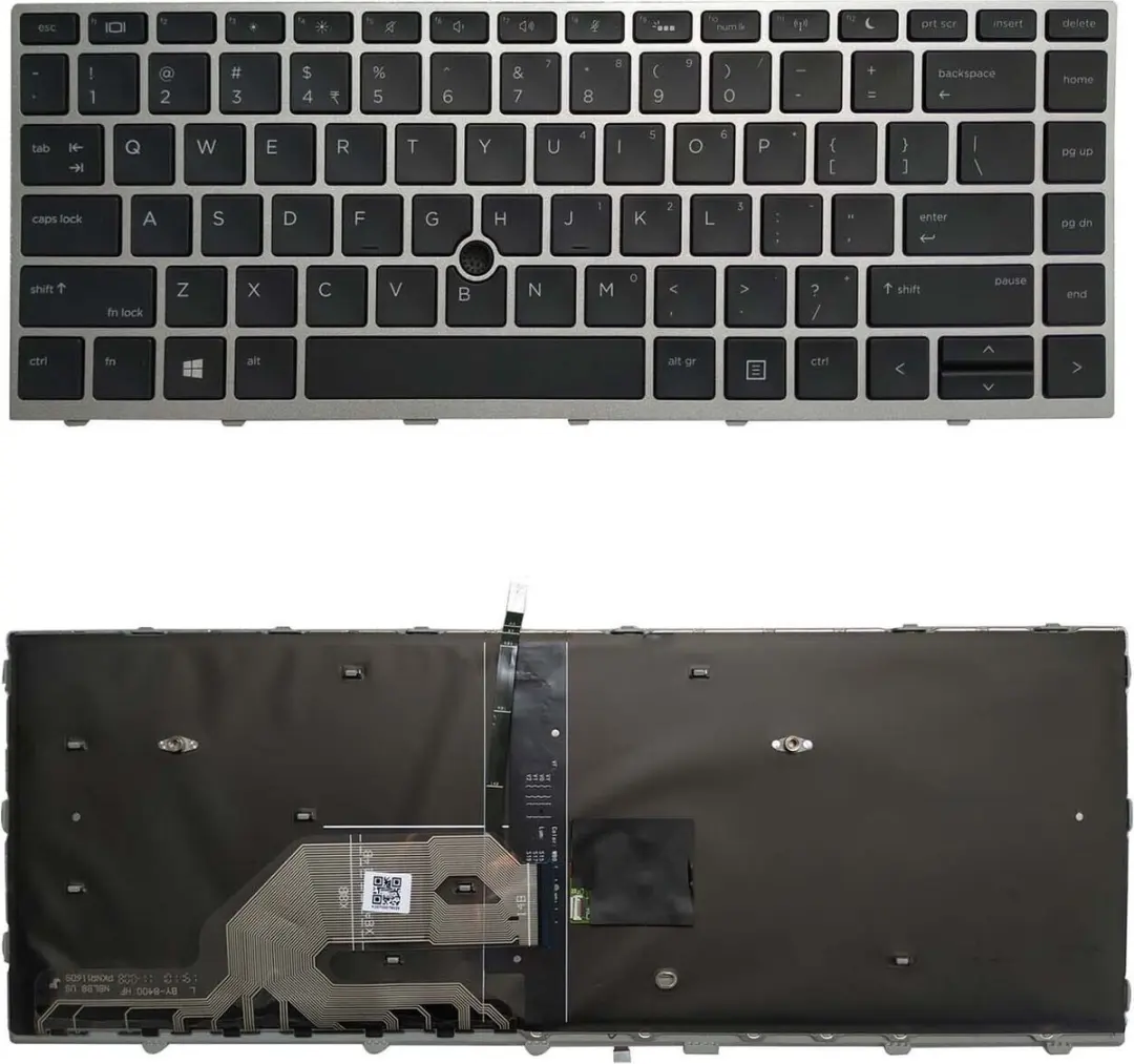 Notebook keyboard for HP ProBook 430 440 G5 640 G5 with pointstick backlit silve