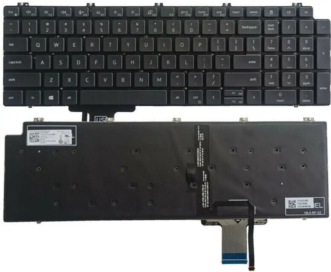 Notebook keyboard for Dell Precision 7550 7560 7750 With Backlit 0713DM