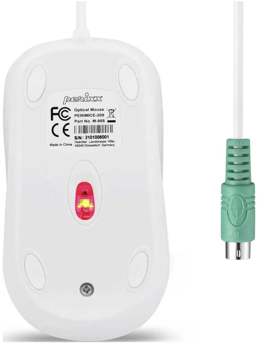 Perixx PERIMICE-209 P W Muis - Wit - afbeelding 3 van 4
