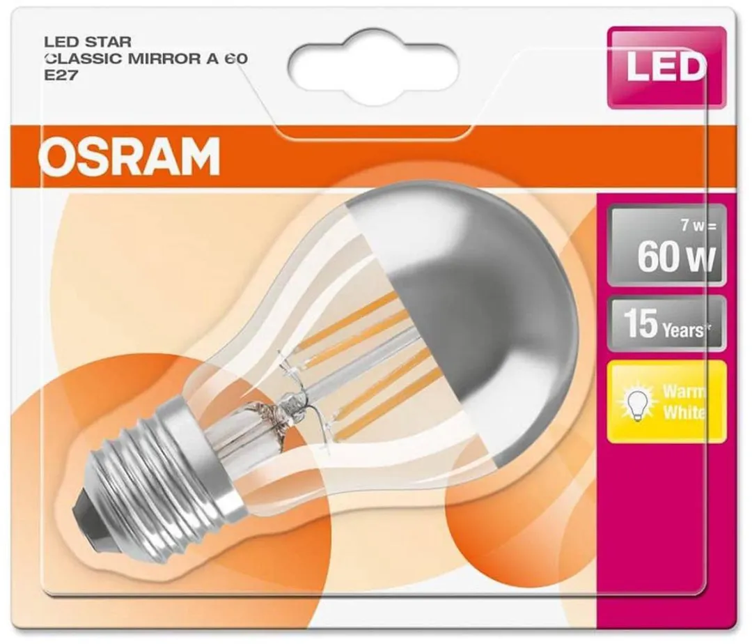 Osram LED-lamp E27 6.5W Warmwit - 2700K - Goudkleurig