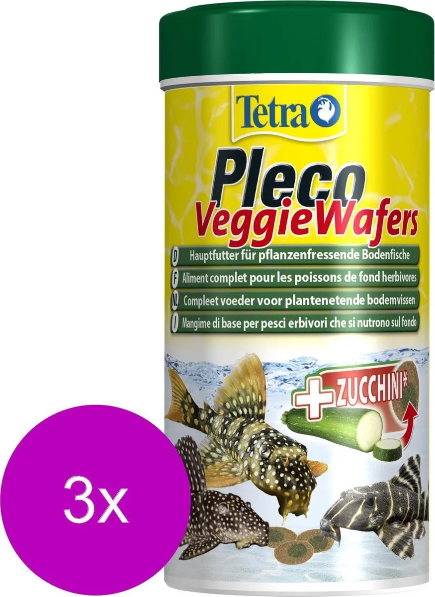 Tetra Pleco Wafer Vissenvoer - 3x250ml