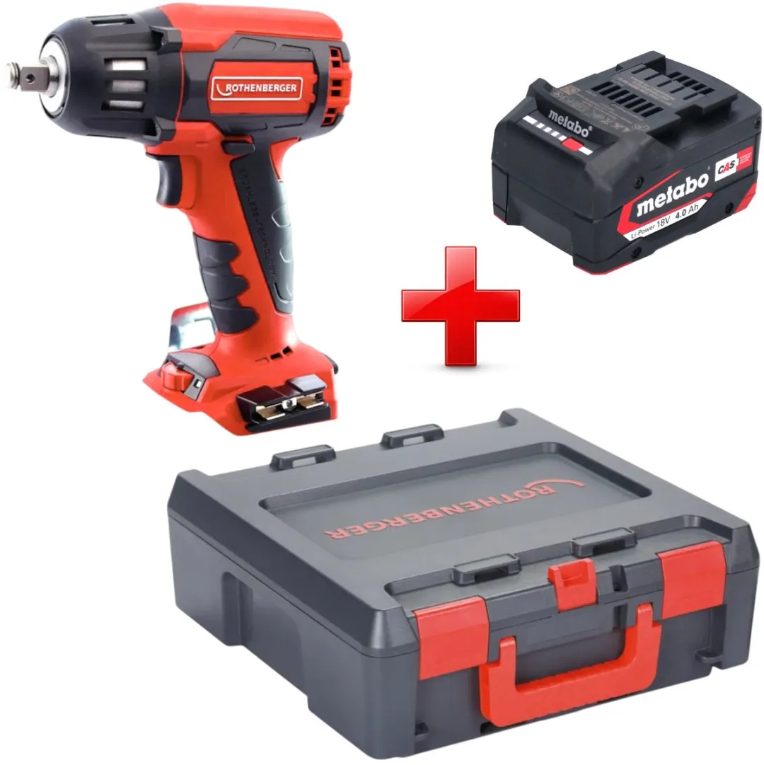 Rothenberger RO ID400 Accu-Slagmoersleutel 18V 400Nm