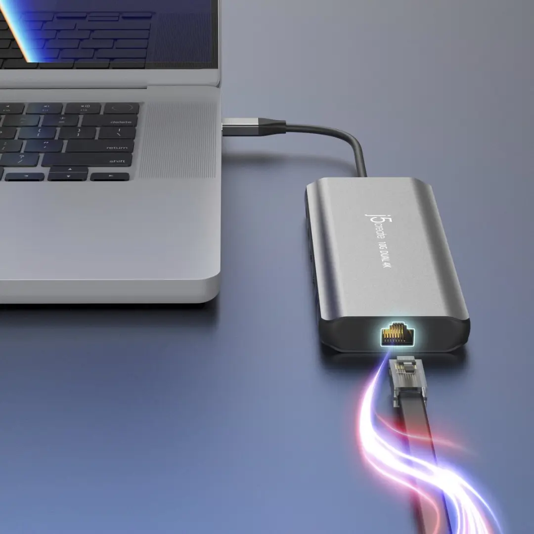 j5create JCD398-N Docking Station - Ruimtegrijs - afbeelding 6 van 6