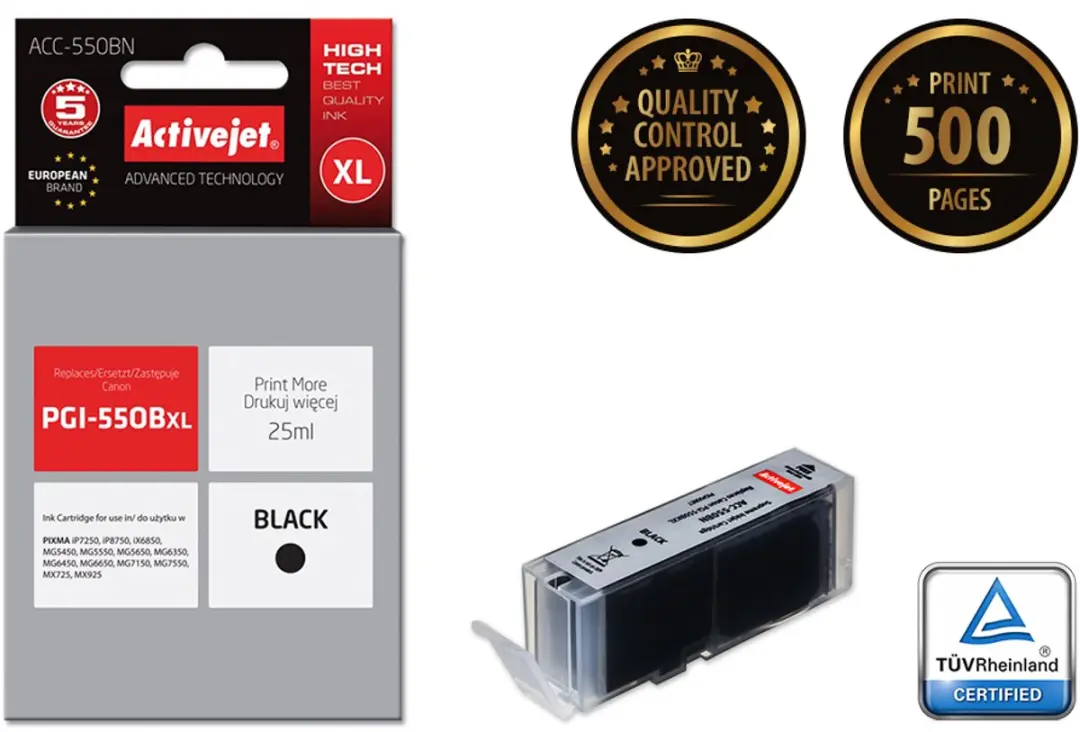 ActiveJet ACC-550BN Inktcartridge Zwart