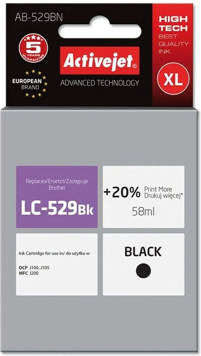 Activejet AB-529BN Inktcartridge