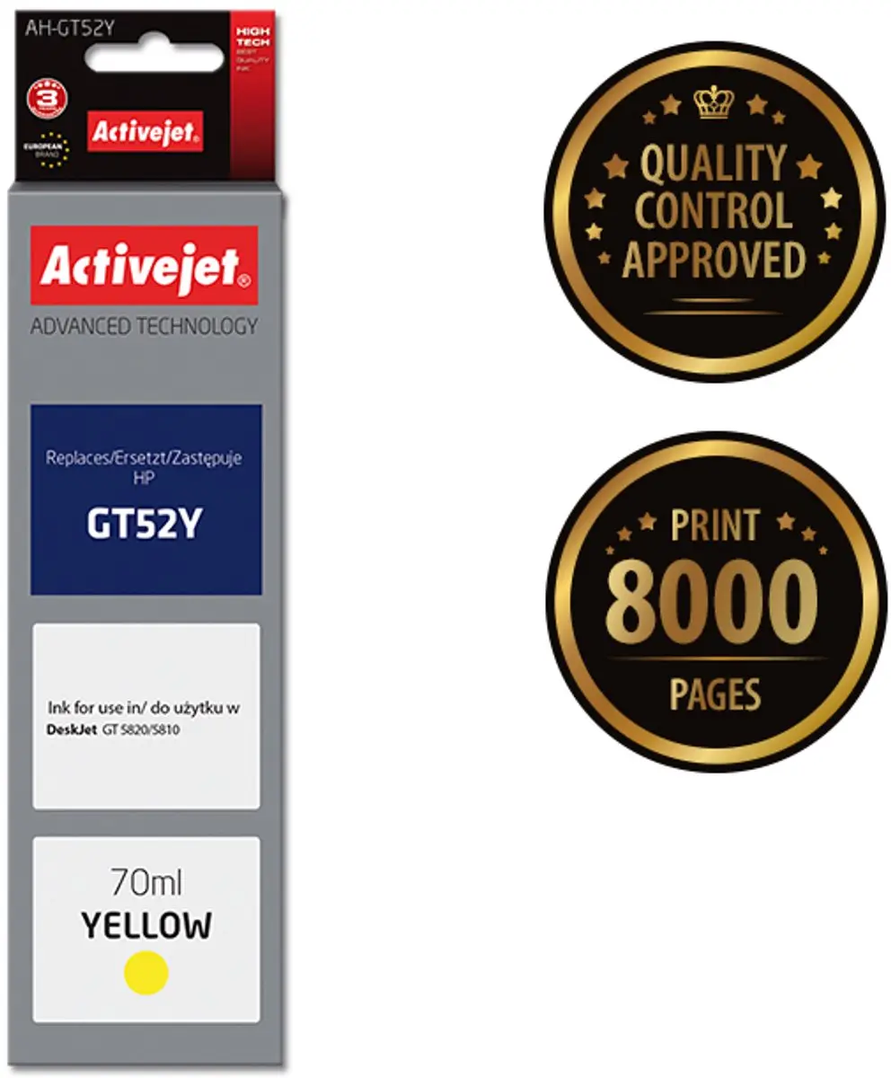 ActiveJet AH-GT52Y Inktcartridge
