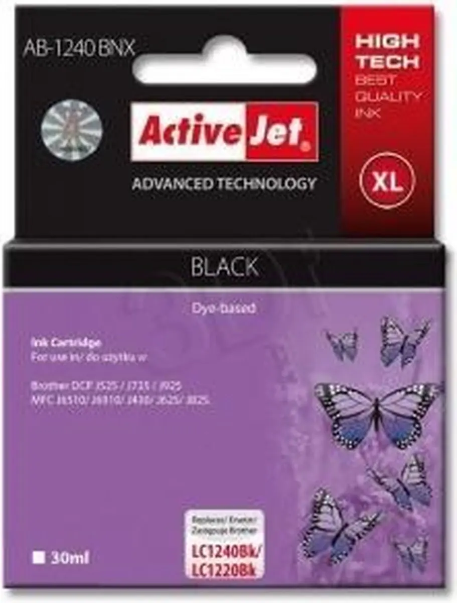 ActiveJet AB-1240BNX Inktcartridge 30ml - Zwart - afbeelding 2 van 6