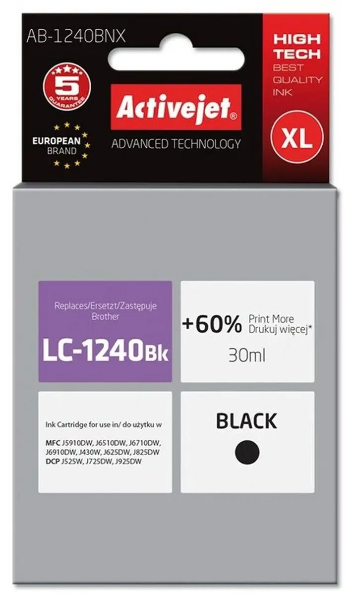 ActiveJet AB-1240BNX Inktcartridge 30ml