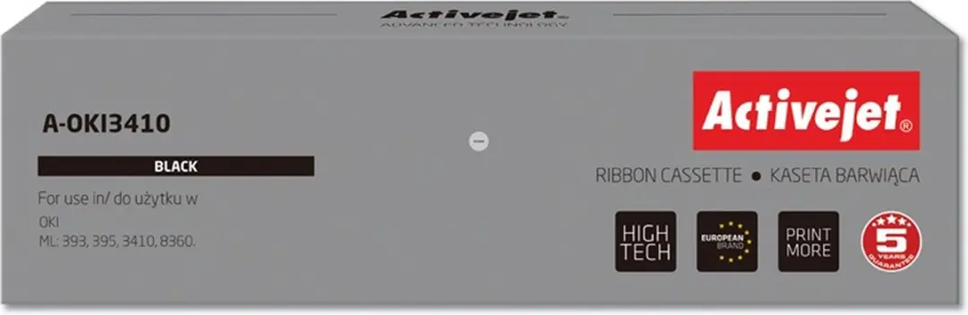 ActiveJet A-OKI3410 Lint - o.a. OKI 9002308 - Zwart - afbeelding 2 van 2