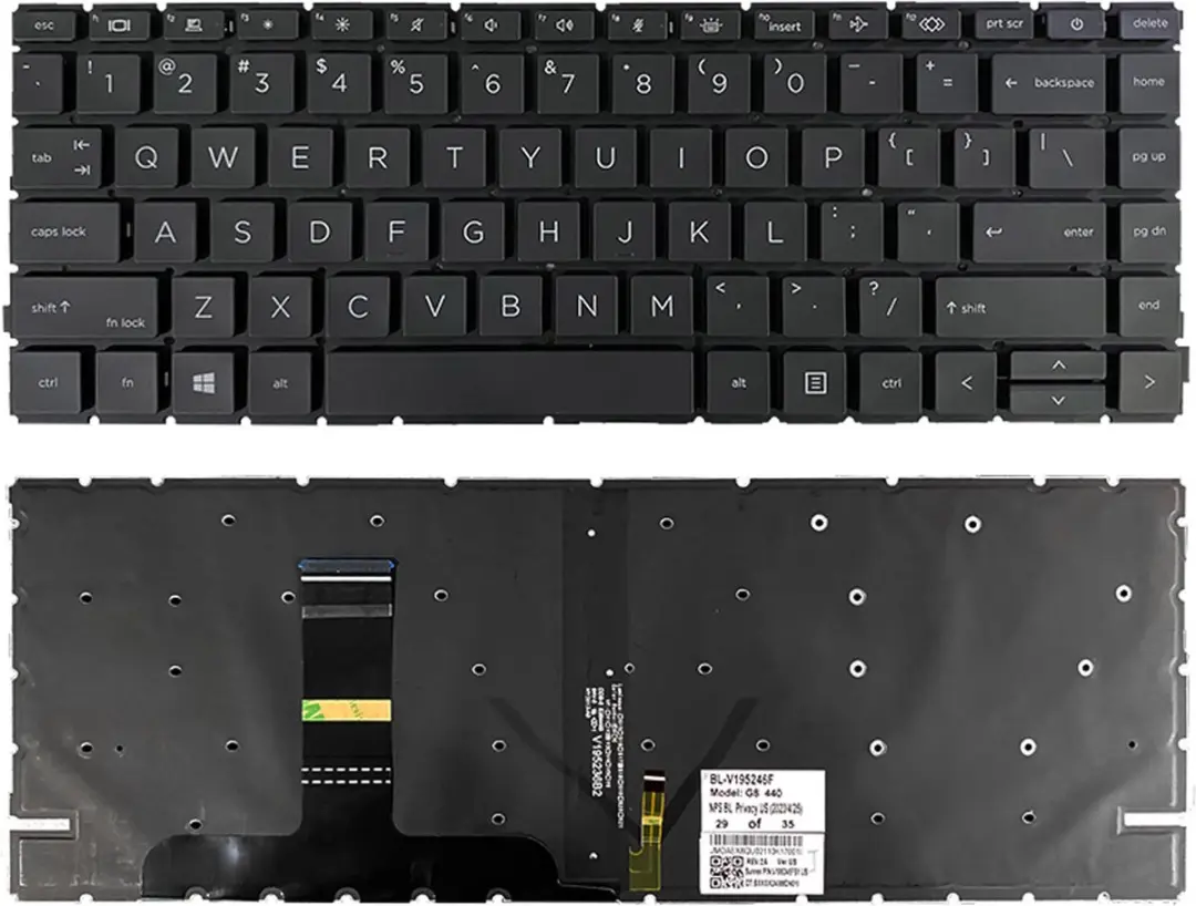 Notebook keyboard for HP Probook 440 G8 445 G8 with backlit