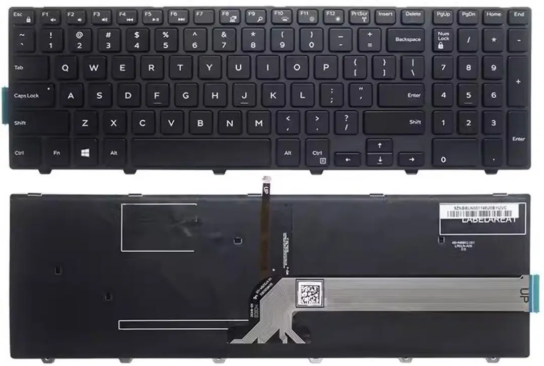 Notebook keyboard for Dell Inspiron 15-3000 15-5000 with backlit