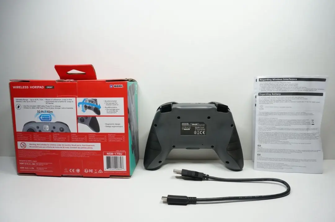 Hori Horipad NSW-175U Draadloze Controller - Grijs - afbeelding 6 van 6