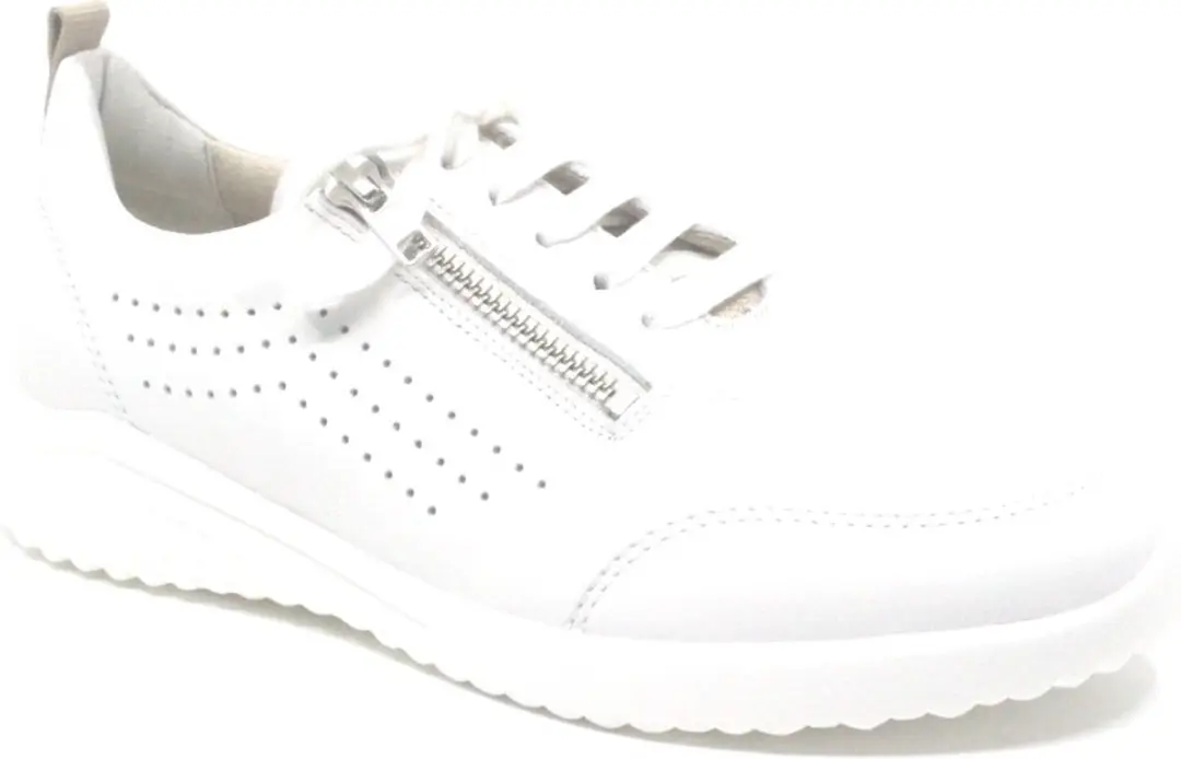 Solidus Hyle Witte Sneaker H-leest Uitneembaar Voetbed