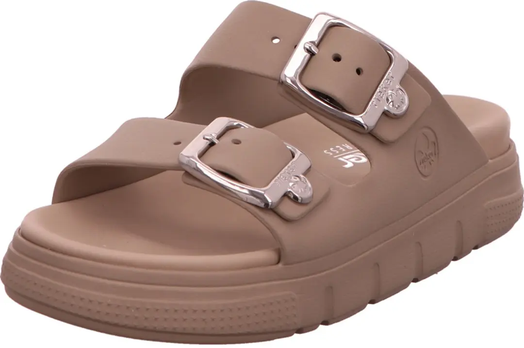 Rieker dames slippers beige maat M