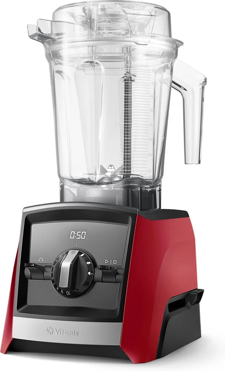 Vitamix A2500i Ascent - high performance blender - 3 programma's - 2.2 PK motor - 2 liter kan - 10 jaar garantie - rood