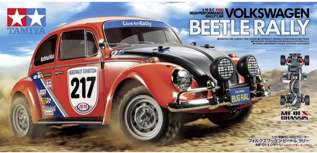Tamiya 1/10 Volkswagen Beetle Rally MF-01X 4WD - Rc-auto