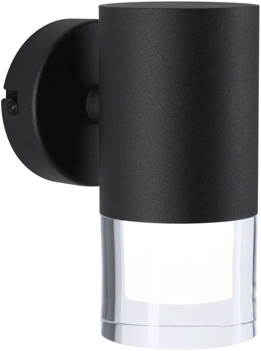 Paulmann Selection Bathroom Wand- en plafondlamp Kame IP44 - 3000K - 320lm - Signaal zwart
