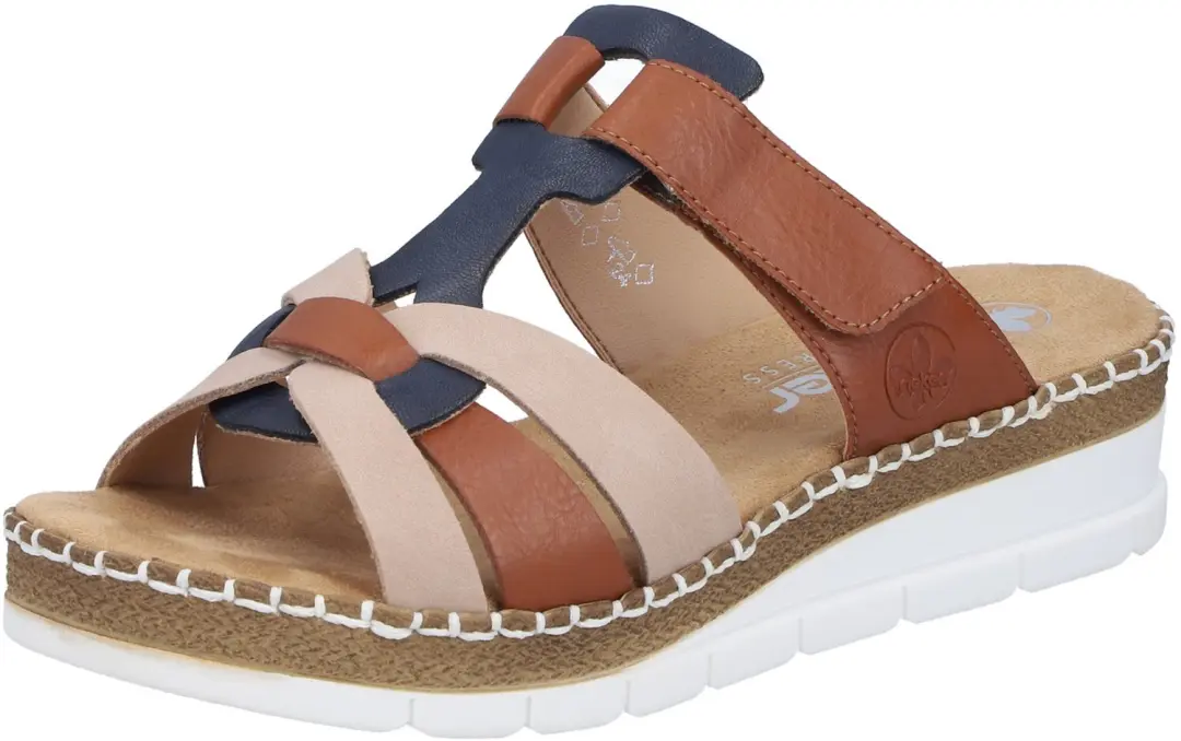 Rieker dames slippers bruin maat 38