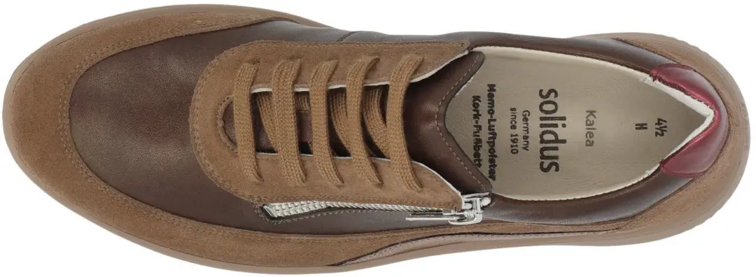 Solidus dames sneakers bruin maat 35.5