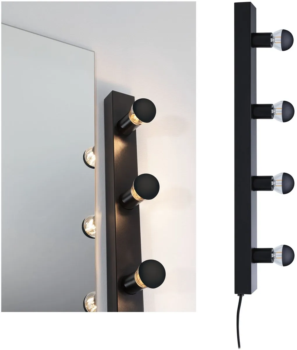Paulmann Regula II LED-spiegellamp 4-vlammig E14 2700K - 4x250lm - Zwart