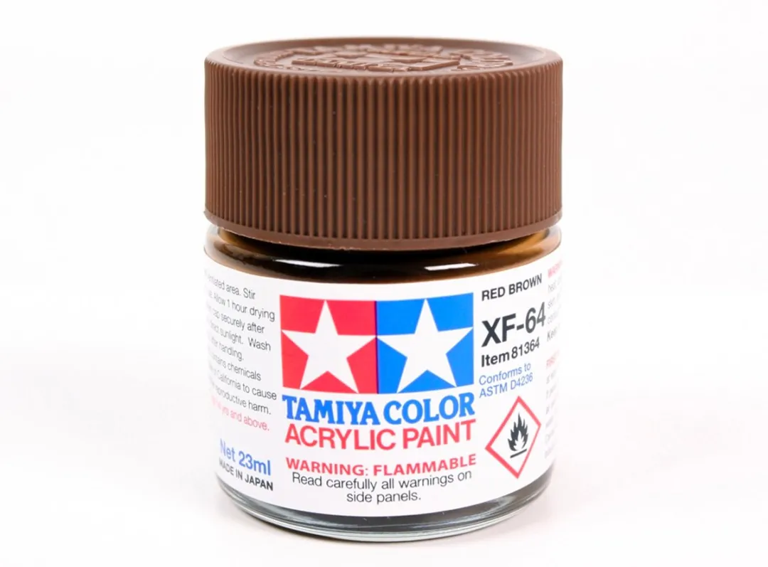 Tamiya Hobbyverf Acryl XF-64 Red Brown 23ml