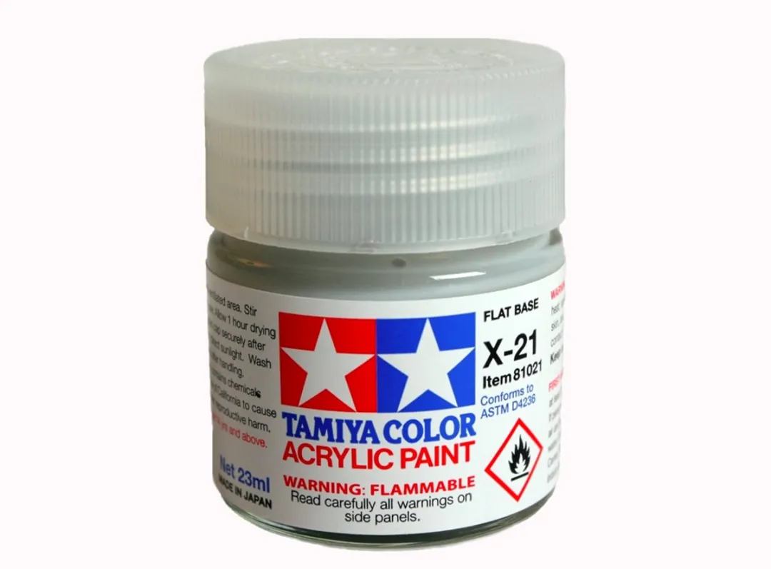 Tamiya X-21 Flate Base Primer Acrylverf 23ml - Matt