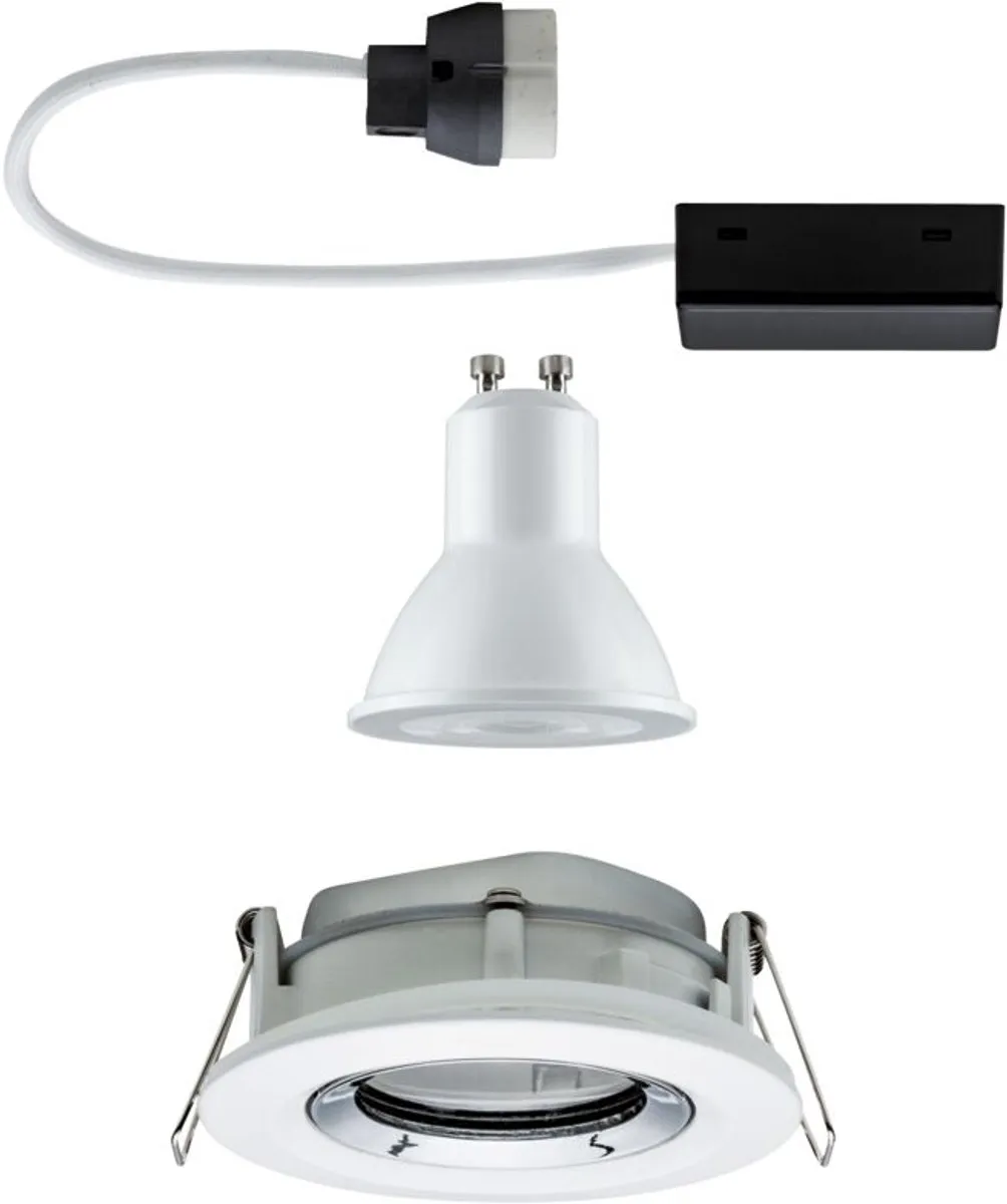 Paulmann Nova Plus LED-inbouwlamp GU10 7W 460lm - 2700K Wit mat/Chroom - afbeelding 6 van 6