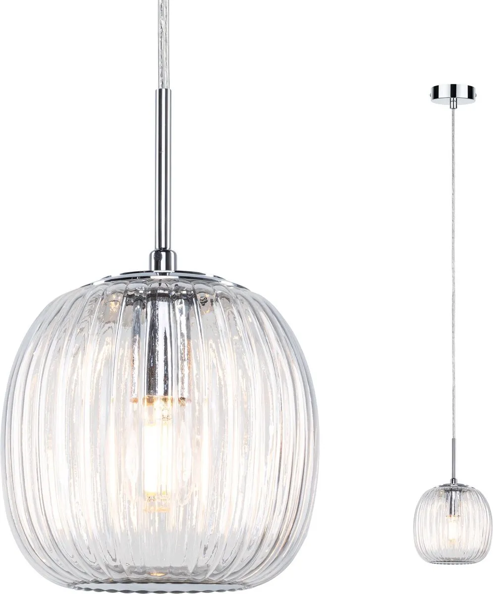 Paulmann Ruya LED Hanglamp E14 20W Glas Chroom