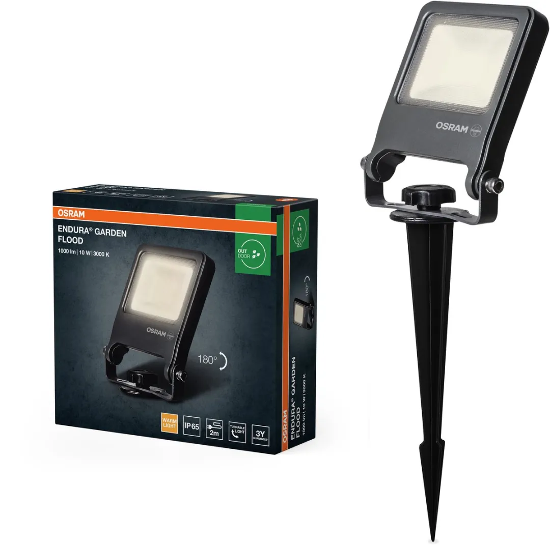 Osram Endura Garden Flood Spike 10W Warm Wit