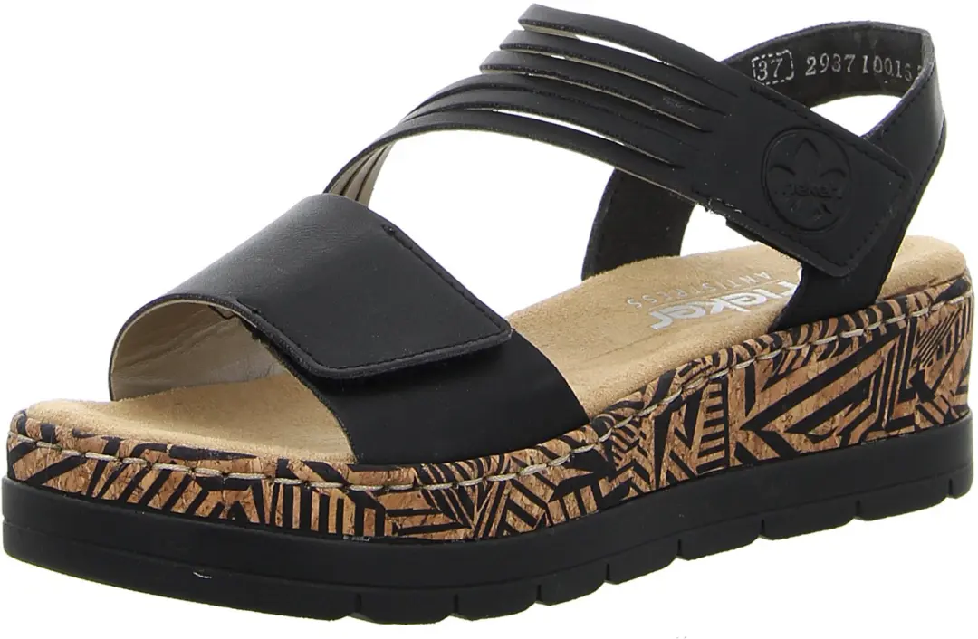 Rieker dames sandalen zwart maat 42
