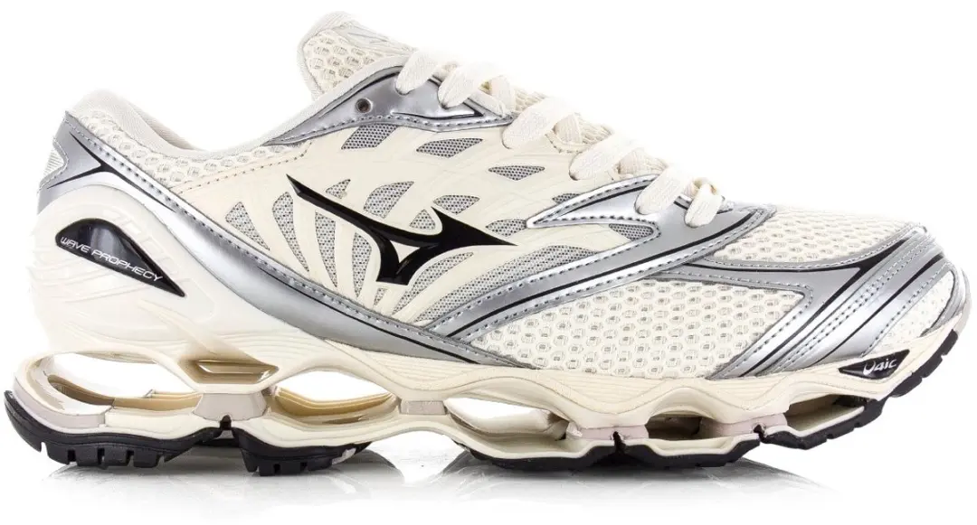 Mizuno Wave Prophecy LS Sneakers - Heren - Creme - 44 - afbeelding 2 van 6