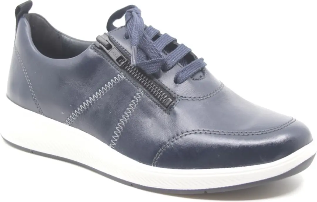 Solidus, 65016 80097, Blauwe dames sneaker wijdte K