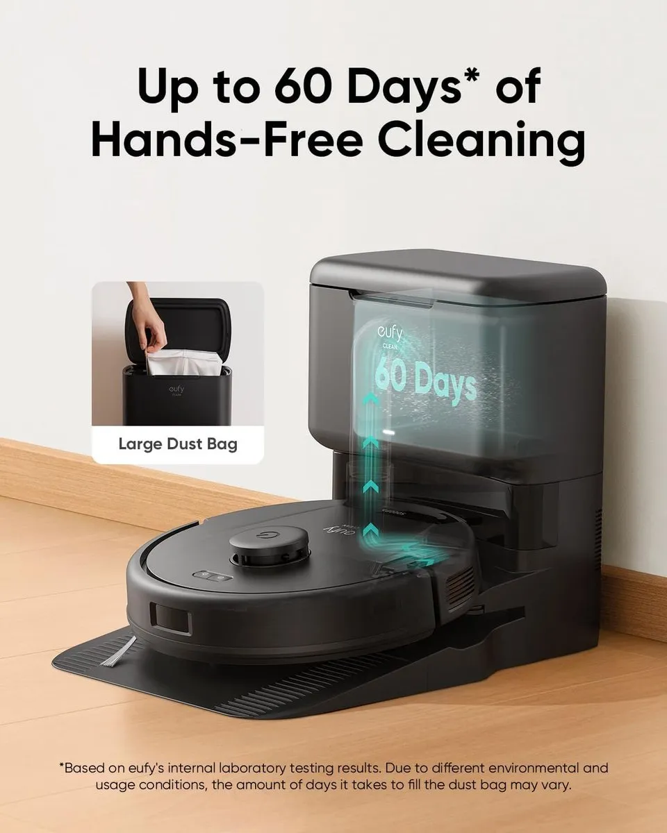 Eufy Clean L60 SES Robotstofzuiger - 5.000 Pa - Automatisch leegstation