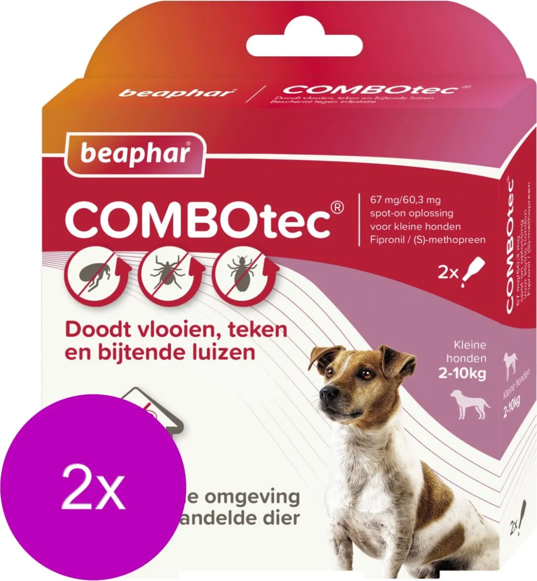 Beaphar Combotec Hond 2-10 Kg Anti-vlooienmiddel