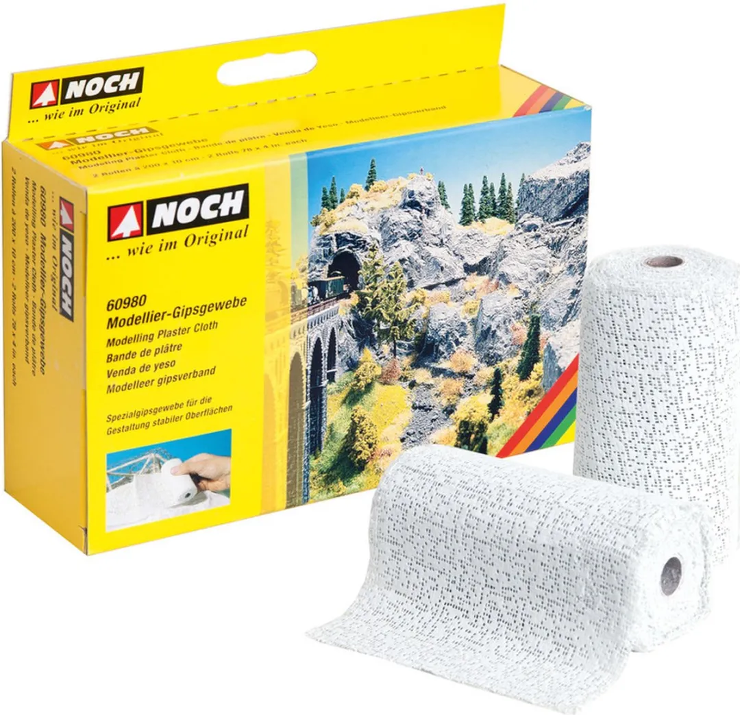 Noch 60980 Gipsverband Aluminium-grijs - 2 Stuks
