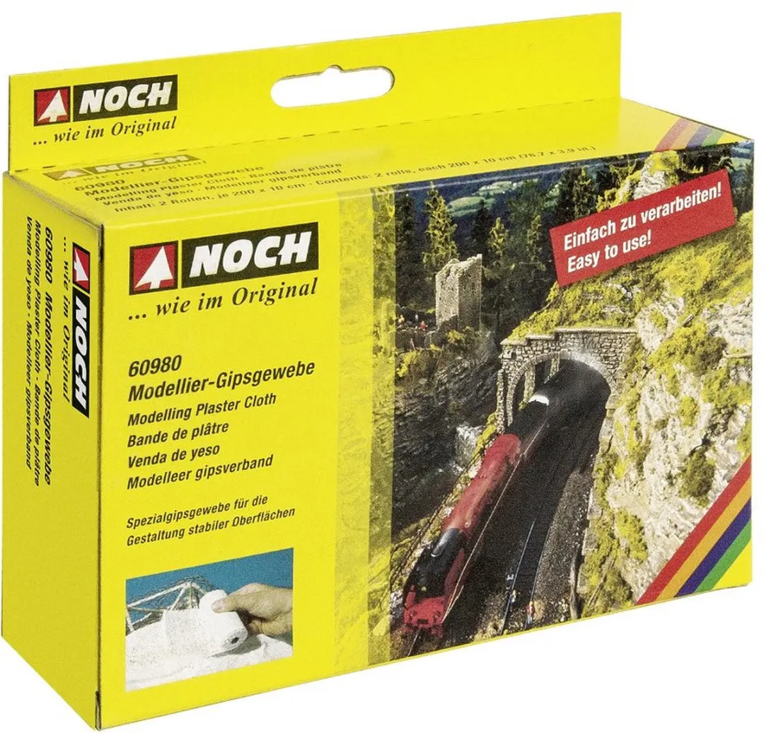 Noch 60980 Gipsverband Aluminium-grijs - 2 Stuks
