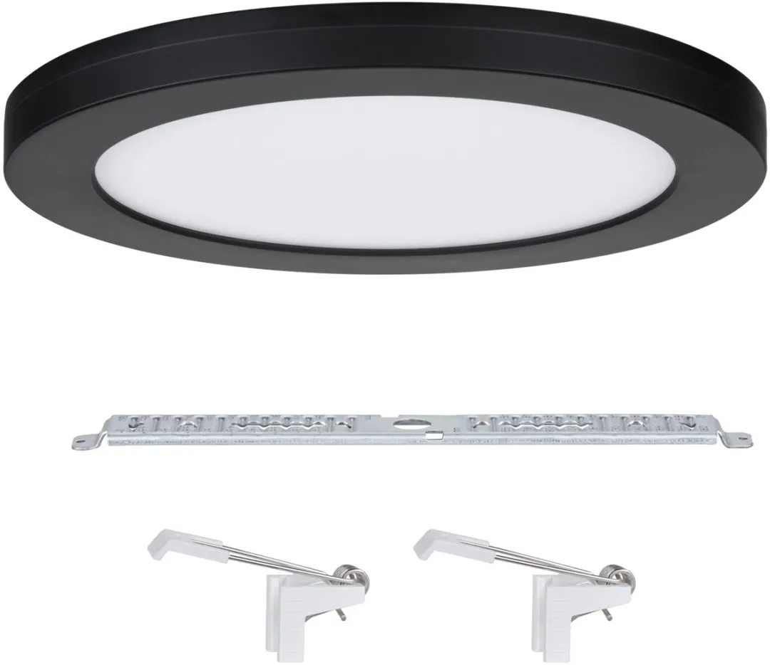 Paulmann LED-inbouwpaneel Cover-it Rond 225mm 16,5W - Zwart - afbeelding 6 van 6