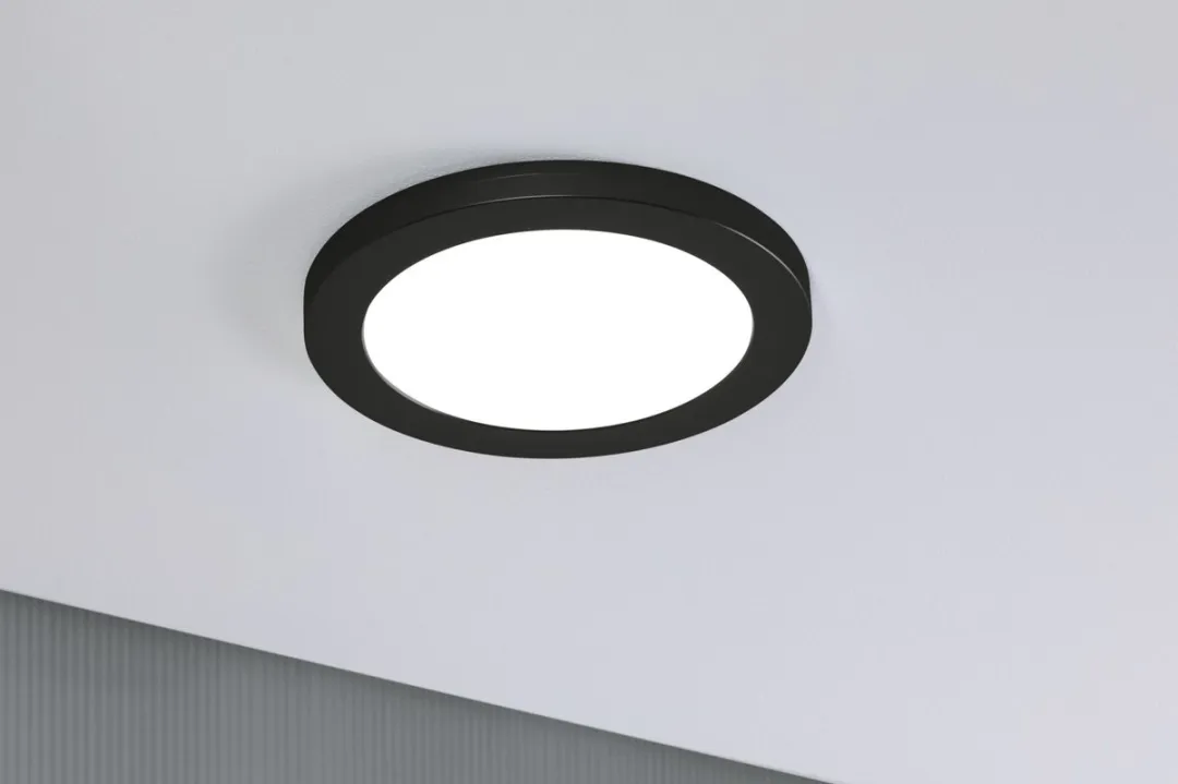 Paulmann LED-inbouwpaneel Cover-it Rond 225mm 16,5W - Zwart