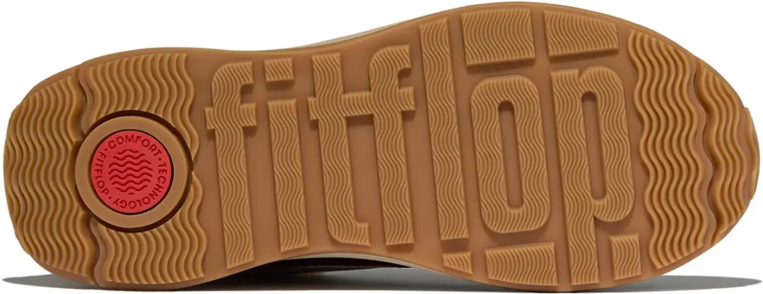 FitFlop F-Mode Flow Shearling-Mix Sneakers - Bruin - 42 - afbeelding 4 van 6