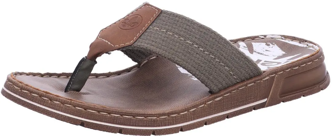 Rieker Teenslipper 21280-54 Groen Zacht Voetbed