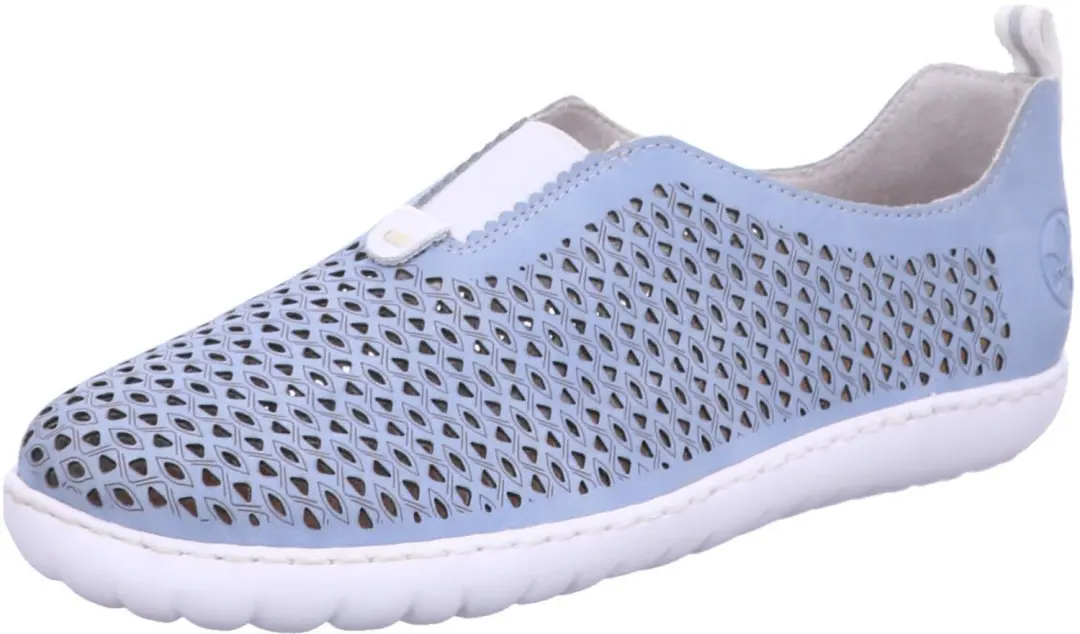 Rieker dames instappers blauw maat 40