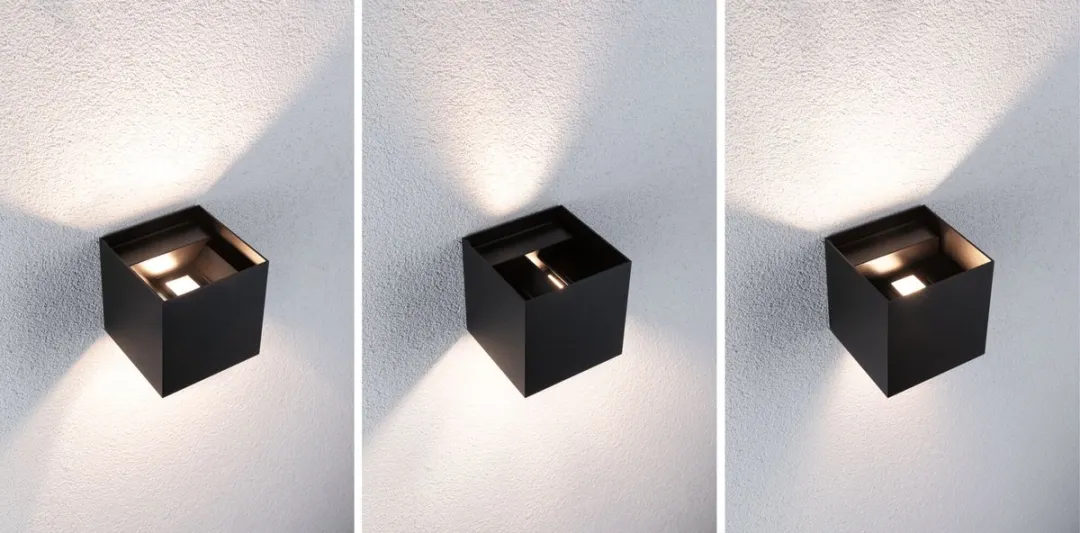 Paulmann LED Wandlamp Zigbee Cybo IP44 RGBW 2x2,5W - Antraciet
