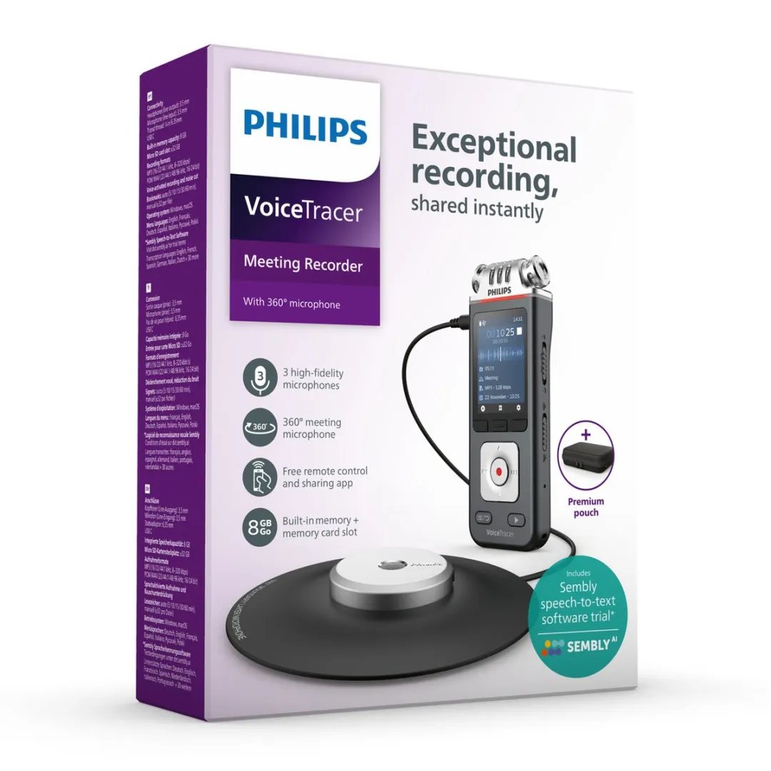 Philips DVT8115 Audiorecorder - Antraciet - afbeelding 6 van 6