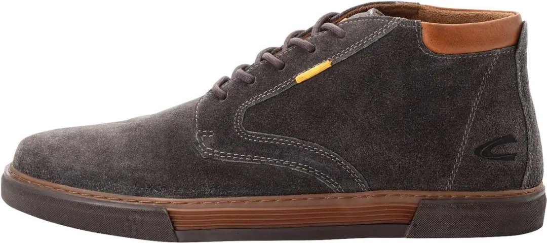 camel active BLAKE sneaker high van leer - Maat menswear-44 - Grijs
