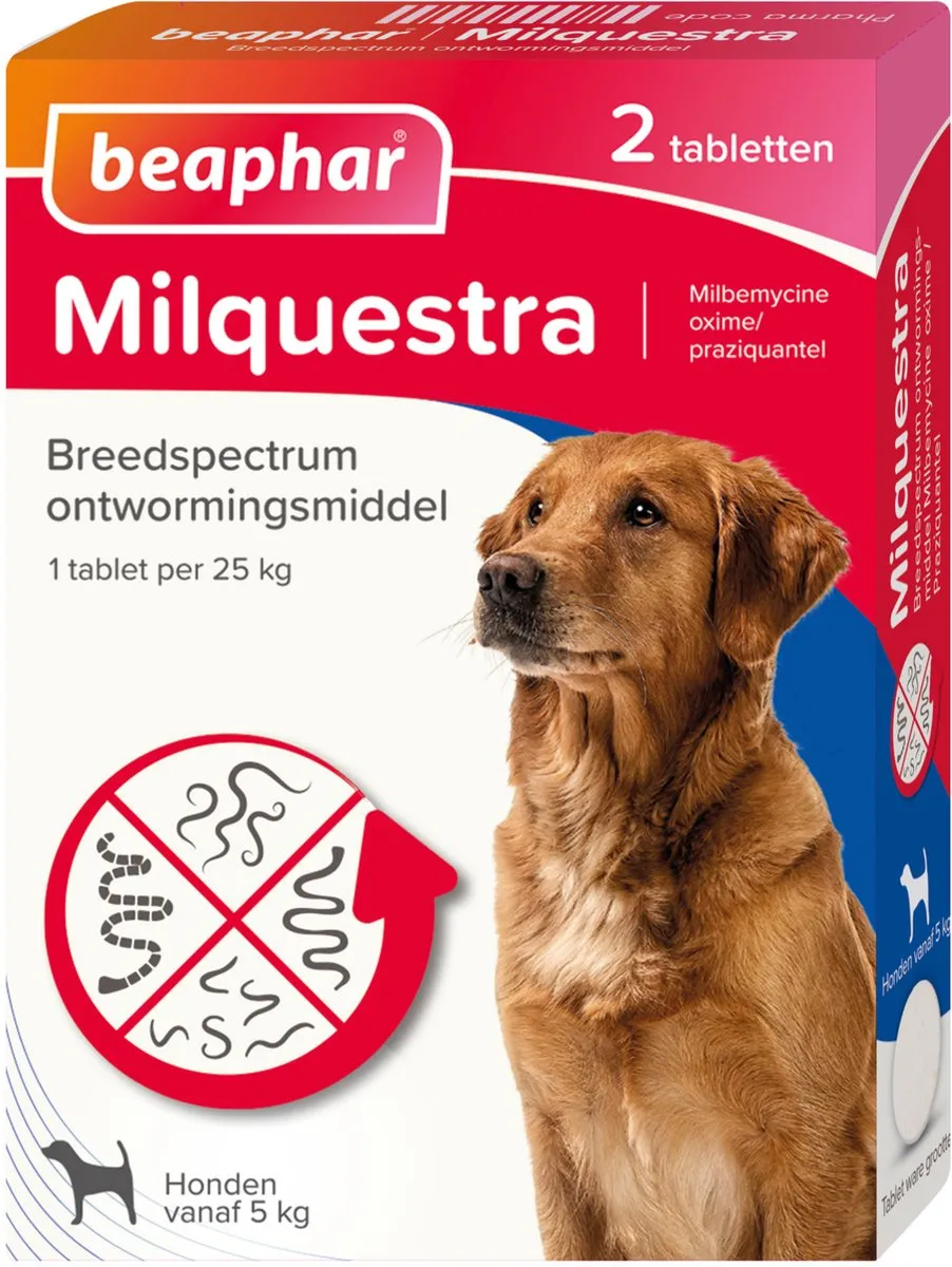 Beaphar Milquestra Hond Tabletten - 4 Stuks