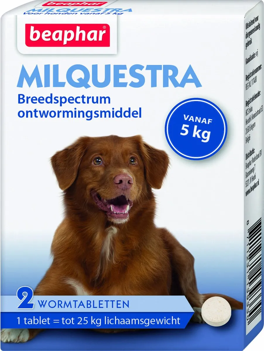 Beaphar Milquestra Hond Tabletten - 4 Stuks