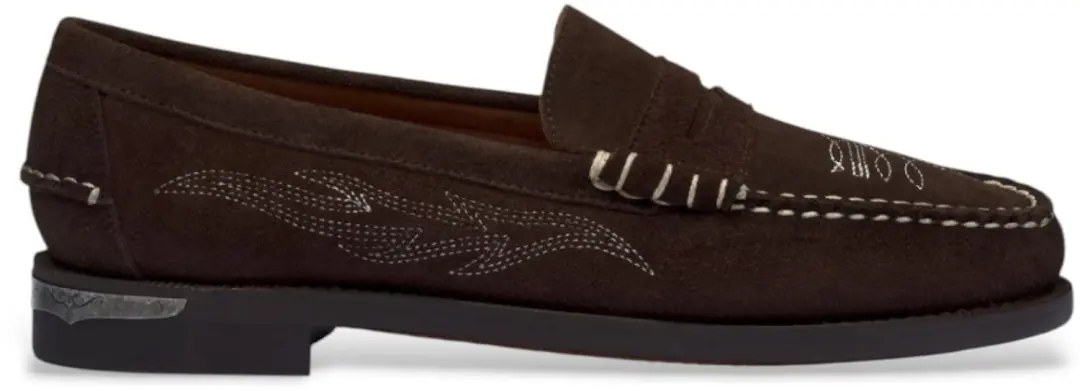 Sebago Dan Dallas Bruin Leren Loafers